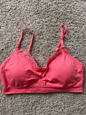 coobie Coral Lace-Trim Wireless Bralette
